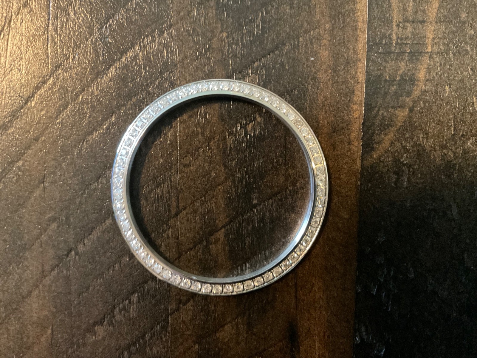 0.90ctw Natural VS diamonds Watch Bezel in Stainless Steel, 36mm for dayjust