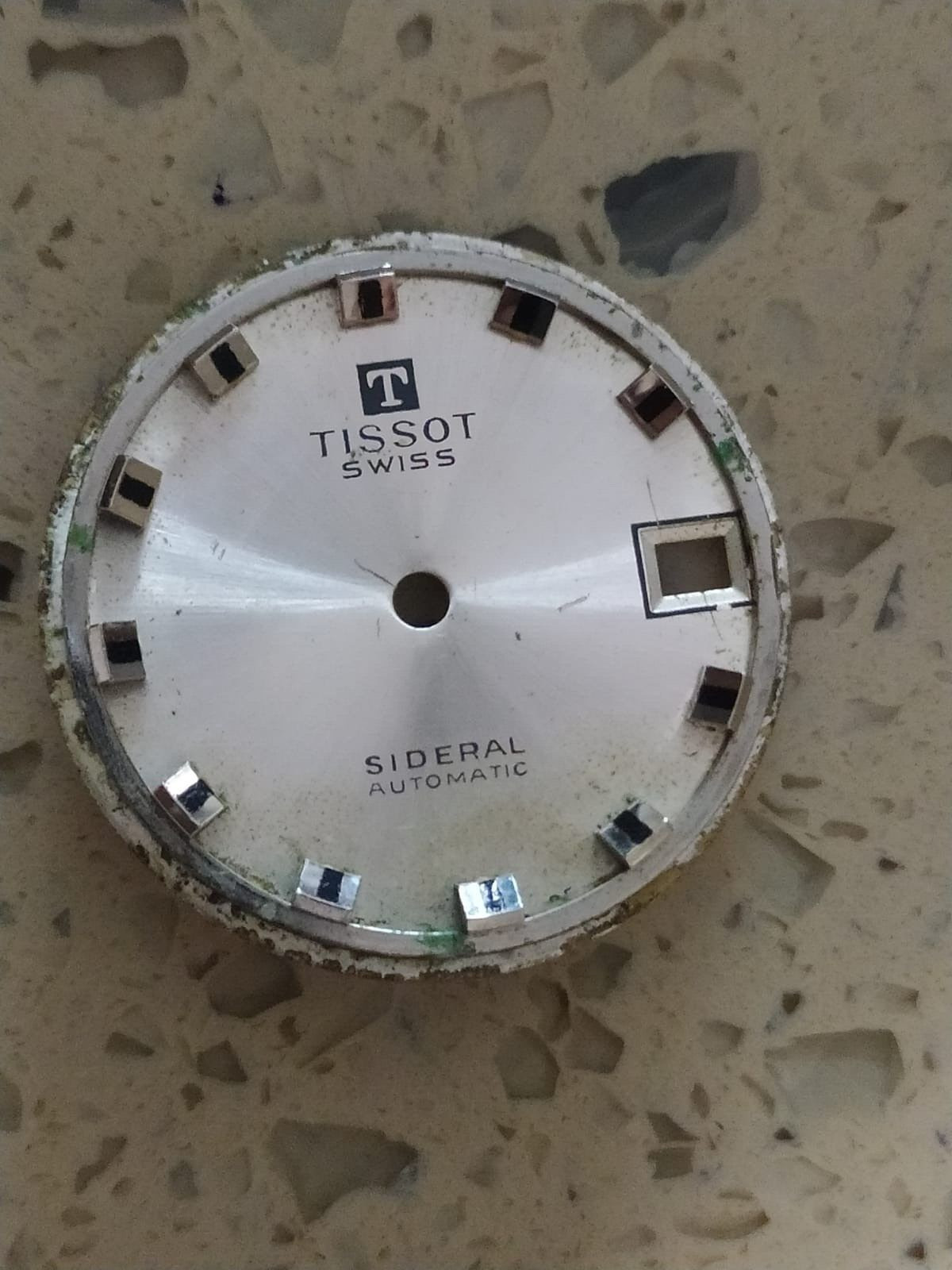 Tissot Sideral 784-2 Silver DIAL 26.50 mm for parts Used