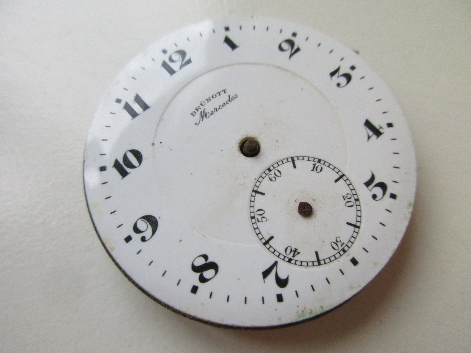 Pocket watch movement diam. 43.2 mm crown wind (at 12) & dial – running