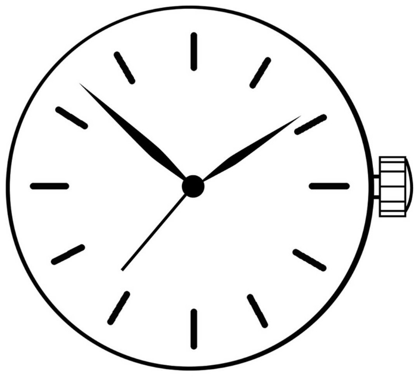 Genuine Miyota 2034 Watch Movement 2 Hands Japan Quartz Movement