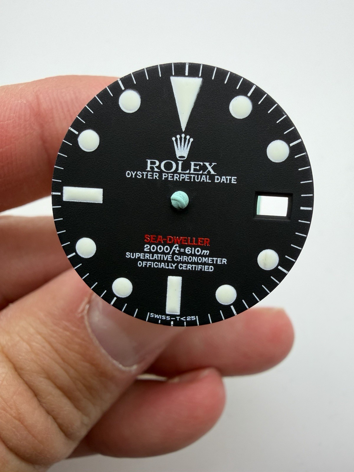 FACTORY Rolex RED 1665 SeaDweller Luminova Matte Dial Marked Tritium Dial RARE