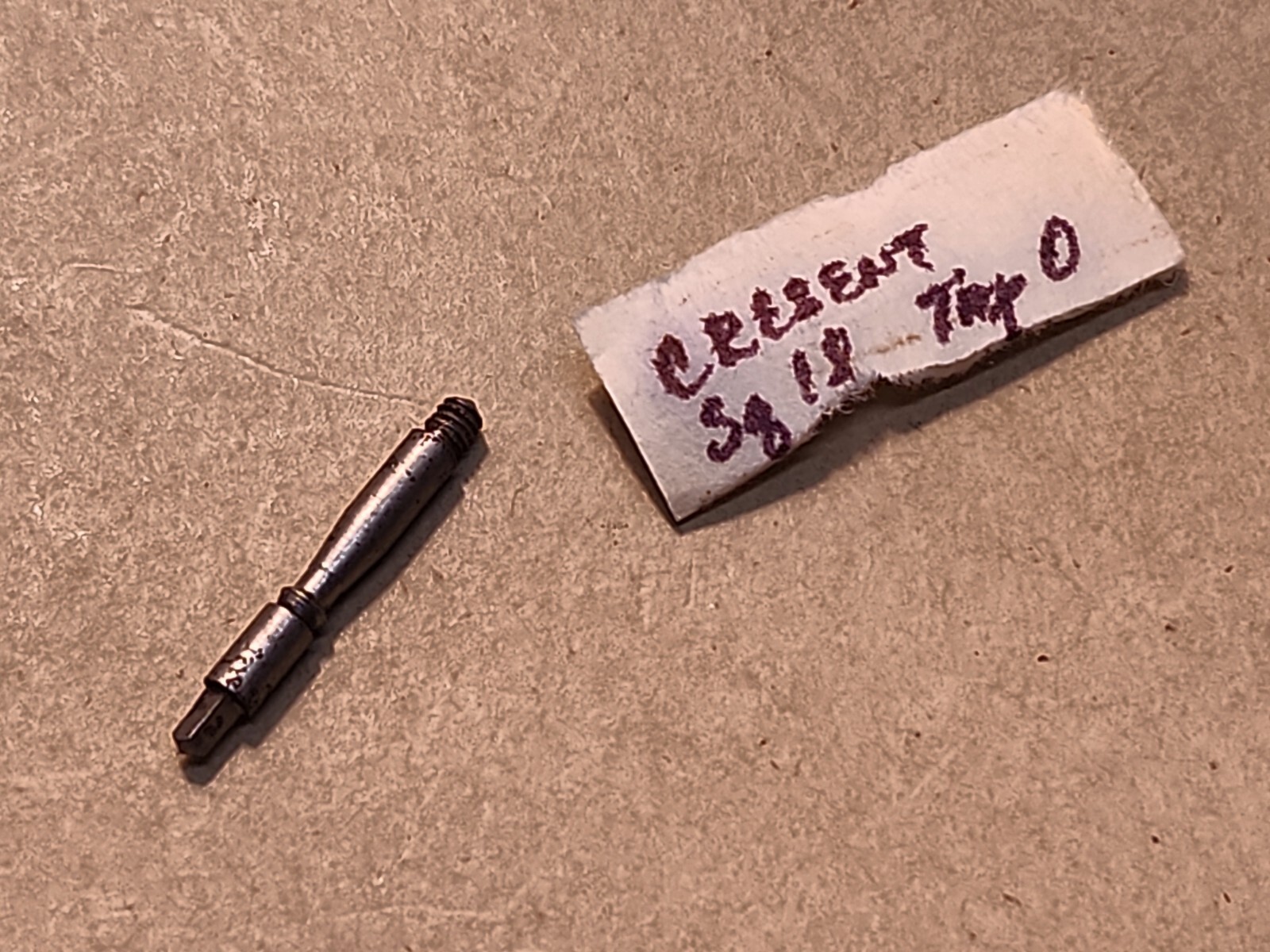 NOS American Pocket Watch Crescent Stem Square 18 Tap 0
