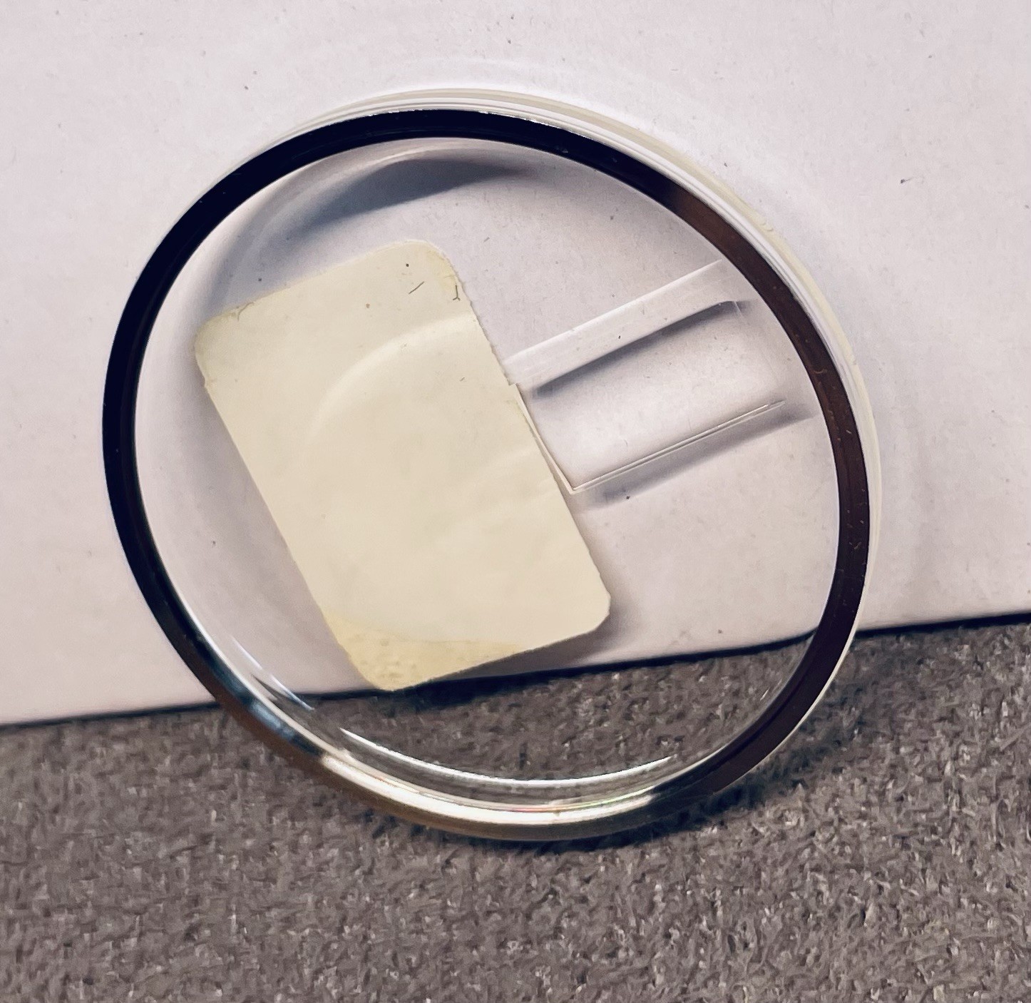OMEGA Watch Crystal White Ring 166-036 Calendar Date Loupe 5123