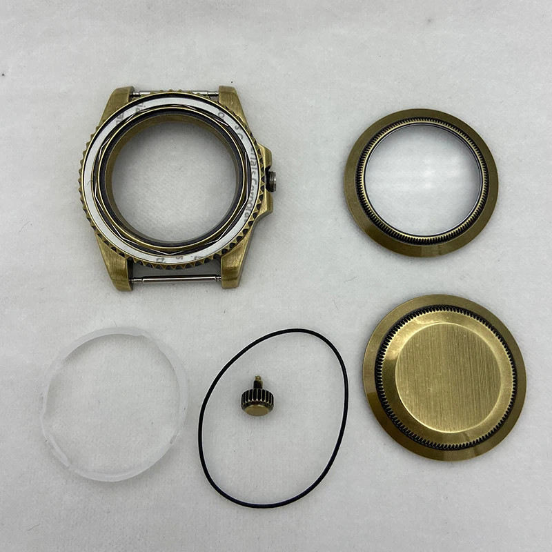 40mm Watch Case Vintage Bronze Sapphire Waterproof For NH35 NH36 28.5mm Dial