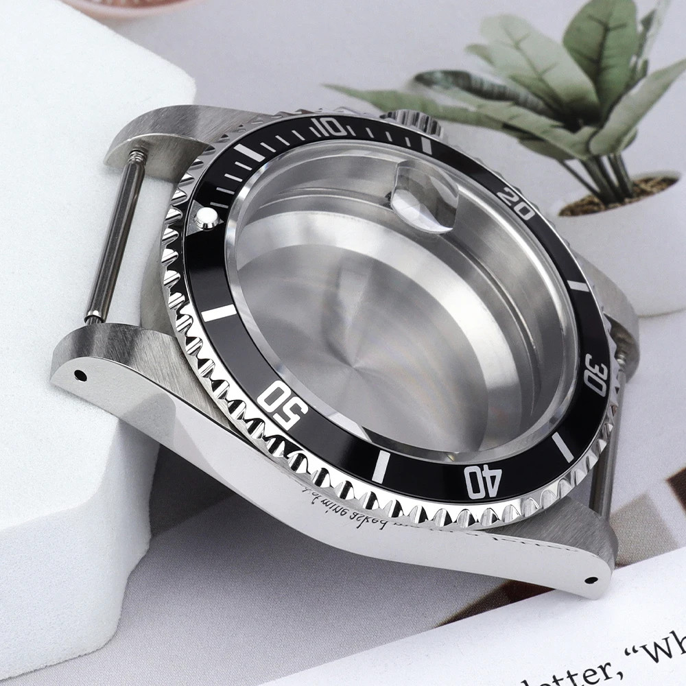 High Quality 38MM Watch Case Sapphire Glass for Retro Submariner NH35 NH36 NH34