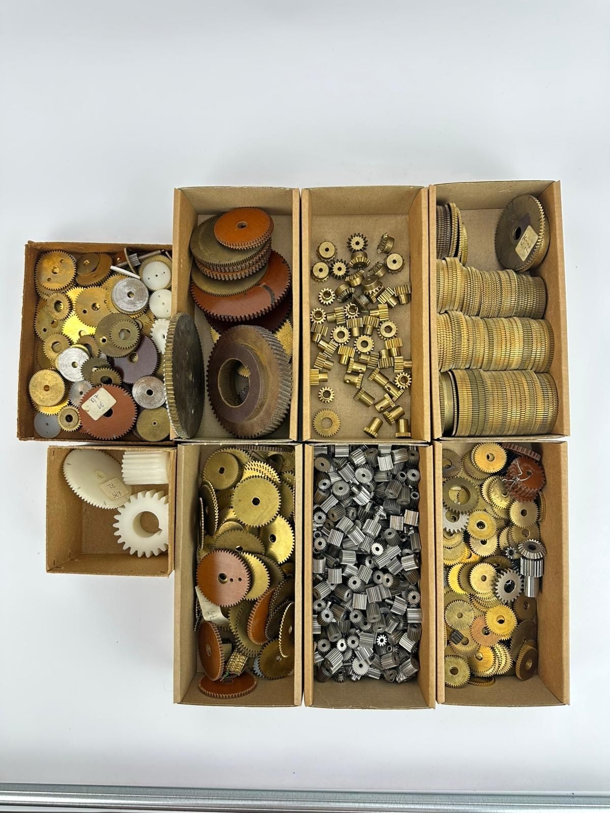 Large Lot Precision Gears – Brass & Steel Watchmaker / Clockmaker Parts 14-15kg