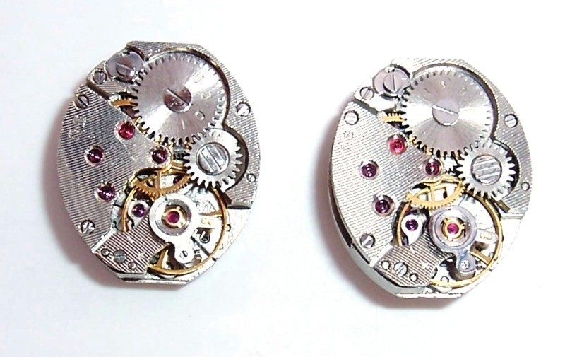 Lot 69 ladies watch OVAL movements Chaika 16×13 mm Steampunk Art parts repair