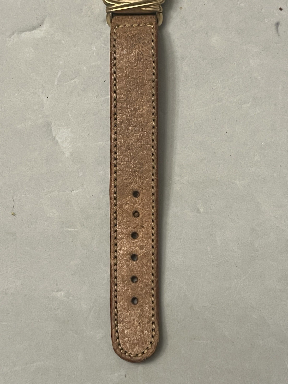Vintage 10K RGP MASTER SUTTON Empty Watch Case & Pigskin Leather Band