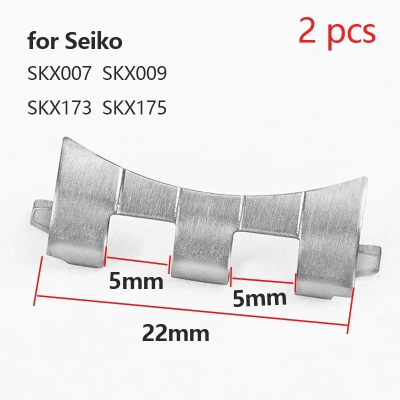 2pcs New Watch Bracelet Curved End Links for Seiko Skx009 Skx007 Jubilee Oyster✨