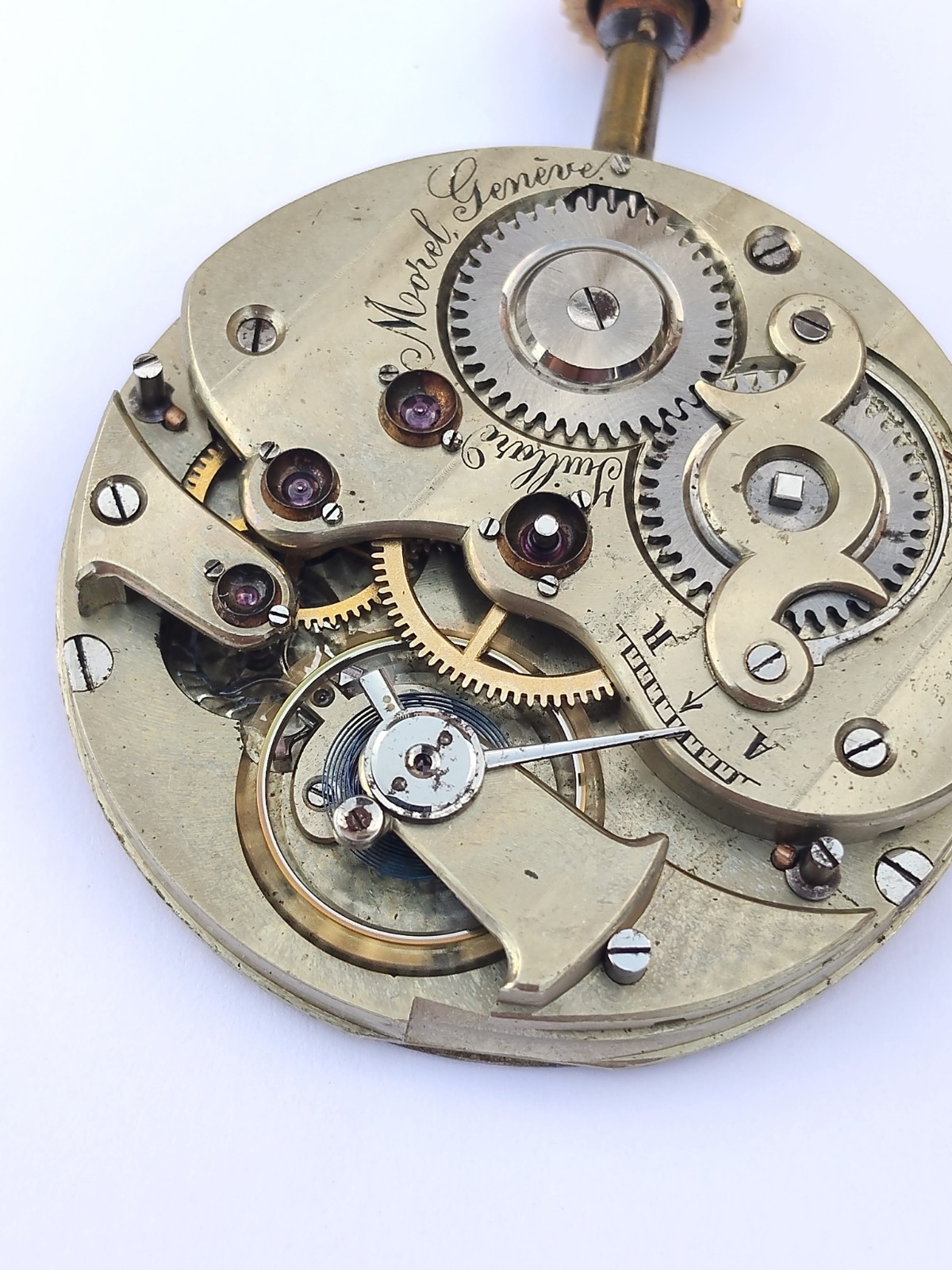 Juillard Morel Geneve – High grade pocket watch movement. (R-2720)