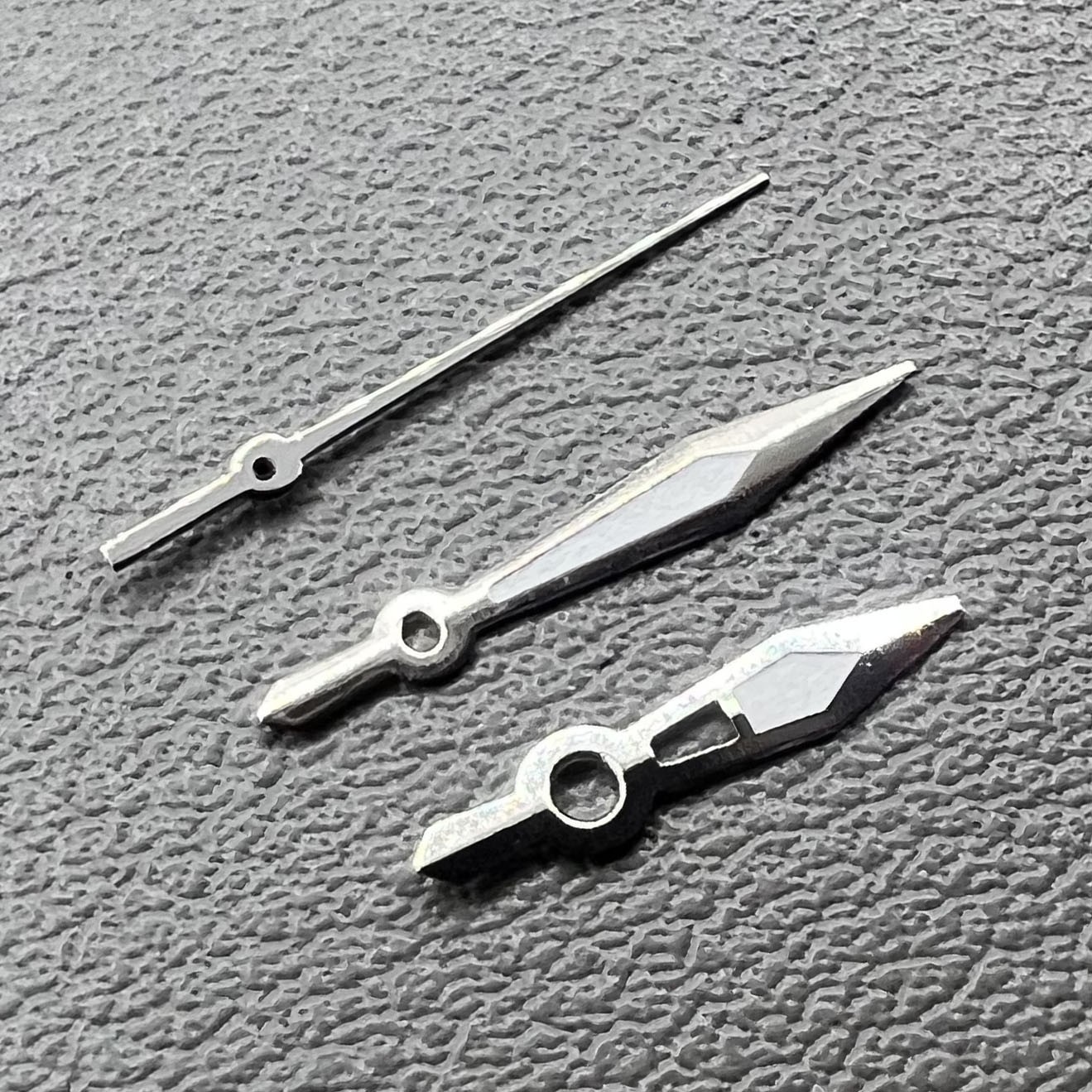 2 Sets/Pack Silver Trim Green Lume Arrow Shape Hands Set for Ronda 515 Movement