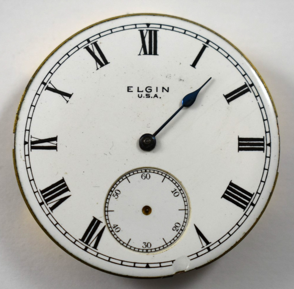 Vintage Elgin Grade 292 16s 7J Hunting Pocket Watch Movement lot.wc
