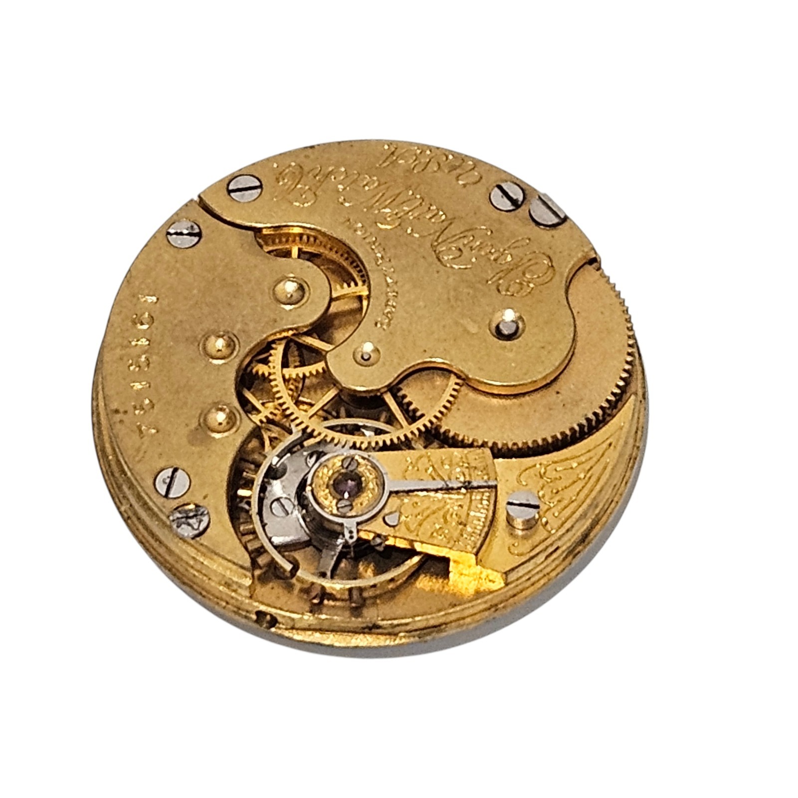 Antique 1899 Elgin Size 0s 7 Jewels Model 1 Pocket Watch Movement Grade 109