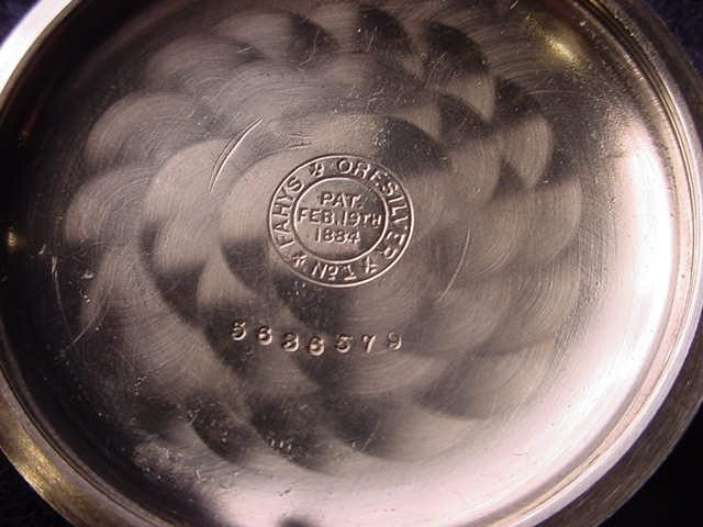 18 SIZE OPEN FACE LEVER SET CASE GREAT NICKEL CASE–EXTRA THICK CRYSTAL!! #104