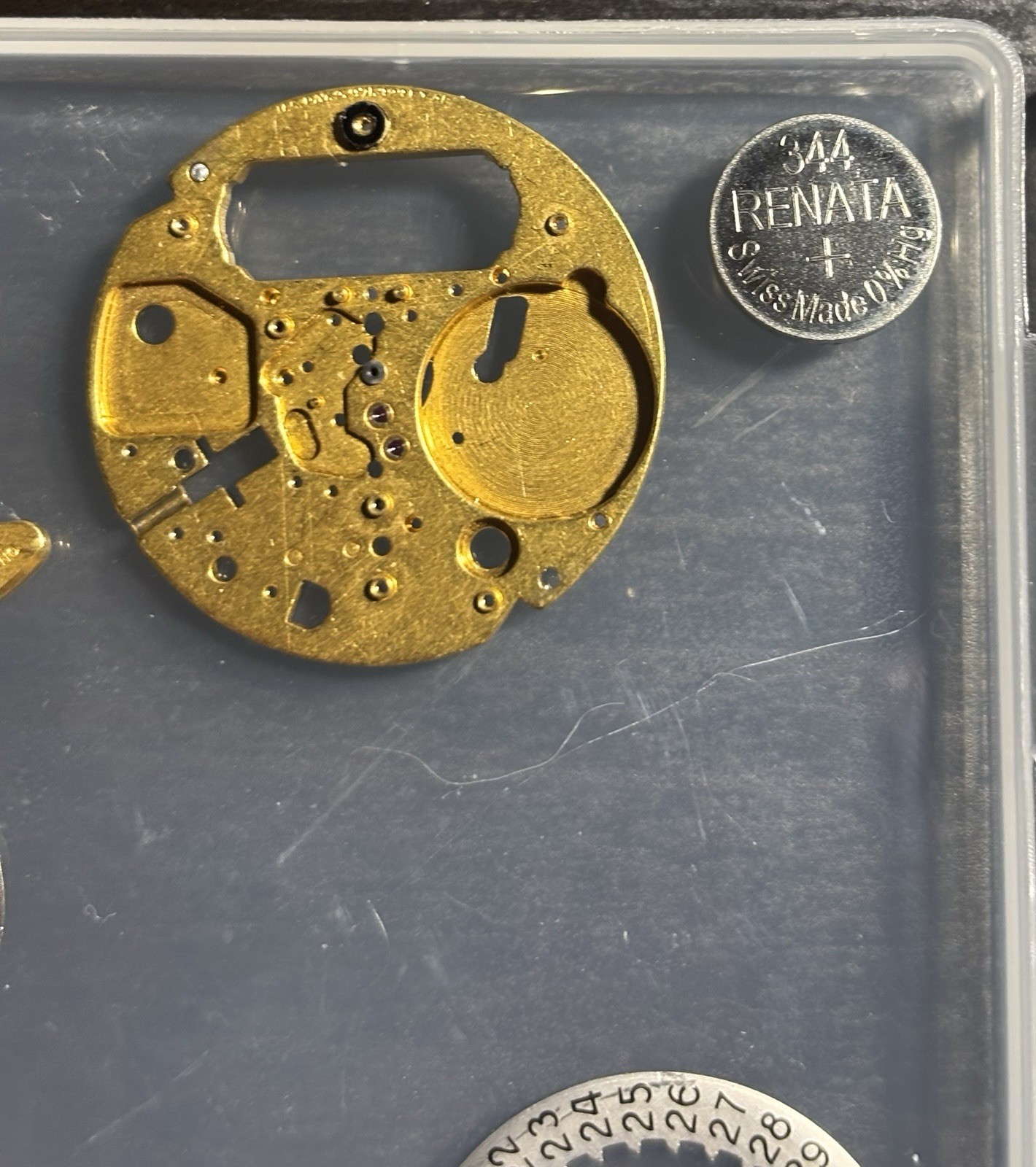 1960s Bulova Accutron 218 Parts – Dial, Movement, Tuning Forks, & Pillar Plate