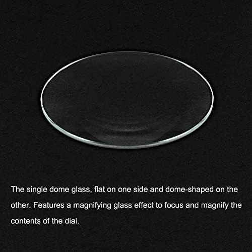 8 Pack 43mm Dia. Watch Glass Crystal Lens, Single Dome Round 1.5mm Edge Thicknes