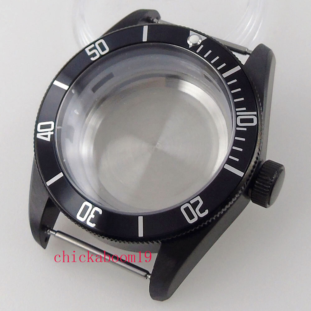 Corgeut 41mm Sapphire Case fit Miyota 8205 8215 ETA 2836 2824 Mingzhu 2813 watch