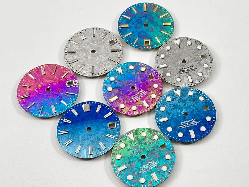 Ice Crystal 28.5mm Dial Crystal Titanium Dial No Lume NH35 Movement