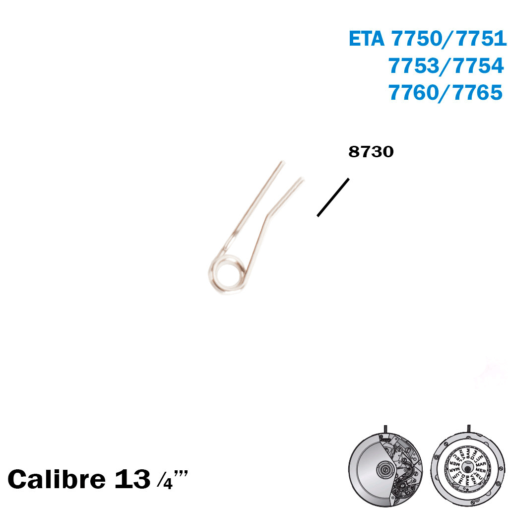 ETA 7750 ORIGINAL Hour Hammer Spring , FOR Movement PART NO 8730.