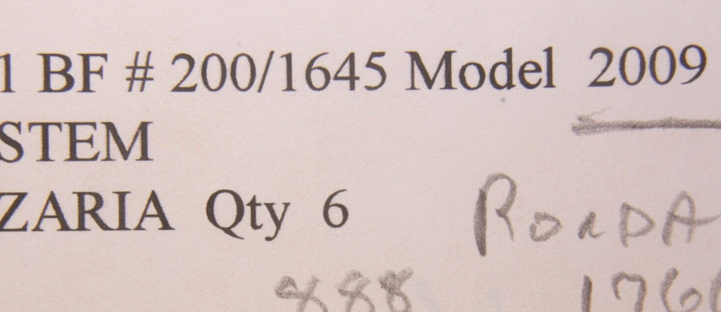 Swiss watch stems – ZARIA 2009, MIY JS00 Bestfit # 200/1645 RONDA 1766