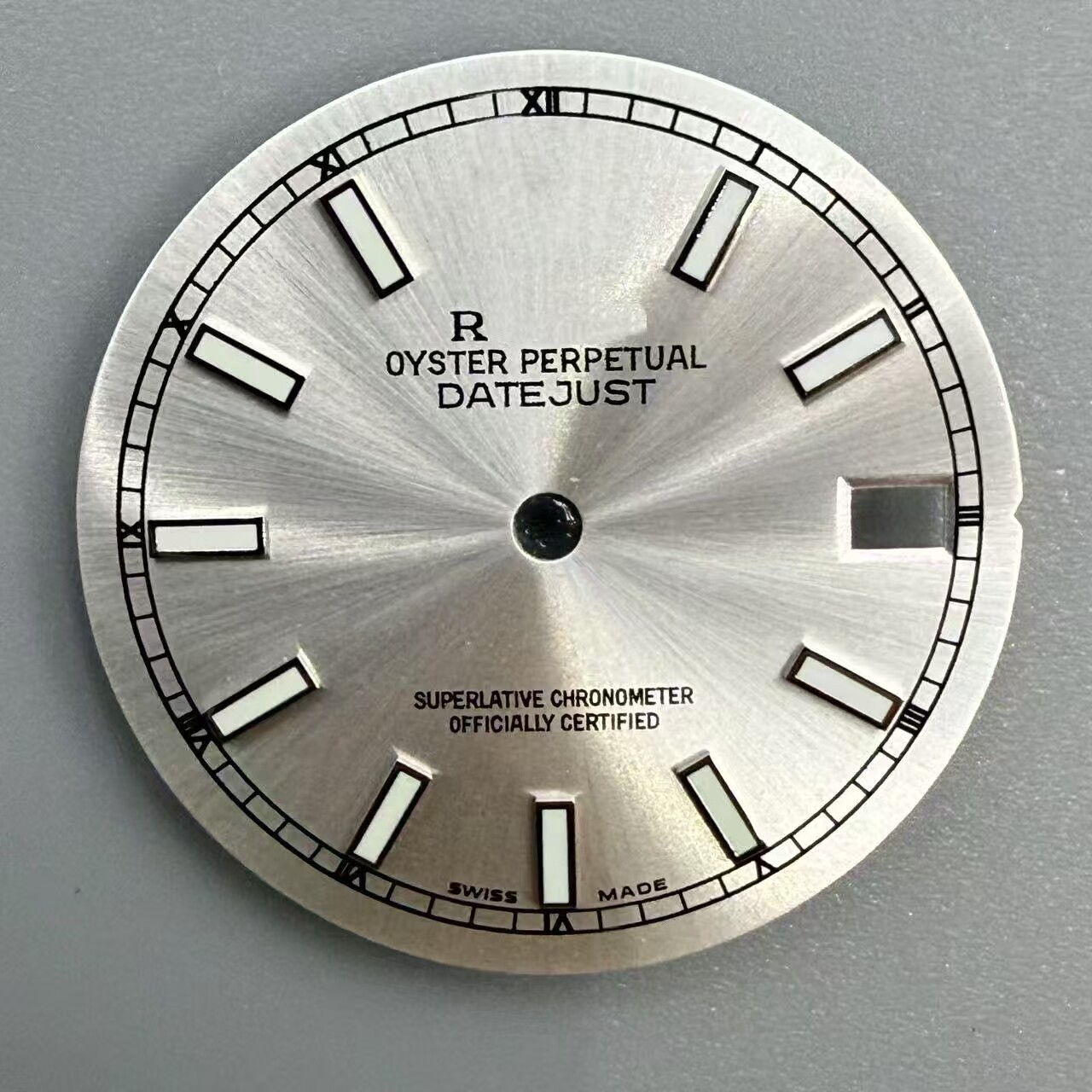 28.5mm Sun Pattern Watch Dial Green Luminous For NH35 Movement Watch Parts