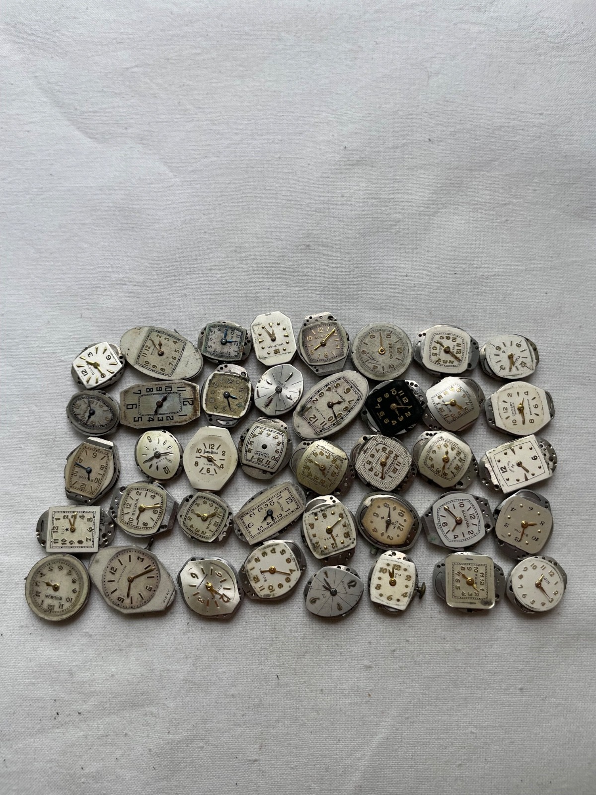 40 movement for USA ladies watches AS IS – Elgin Bulova Waltham Gruen etc.