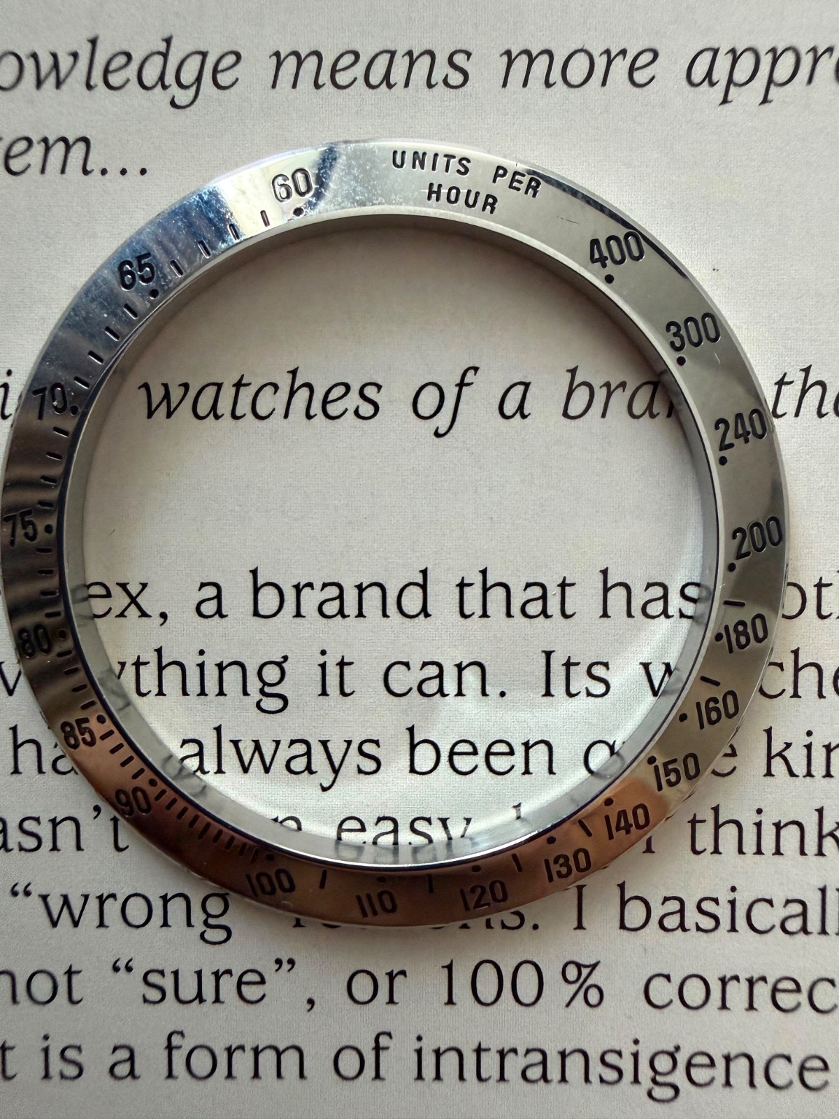 Genuine Rolex Daytona Bezel For 116520 16520 Steel