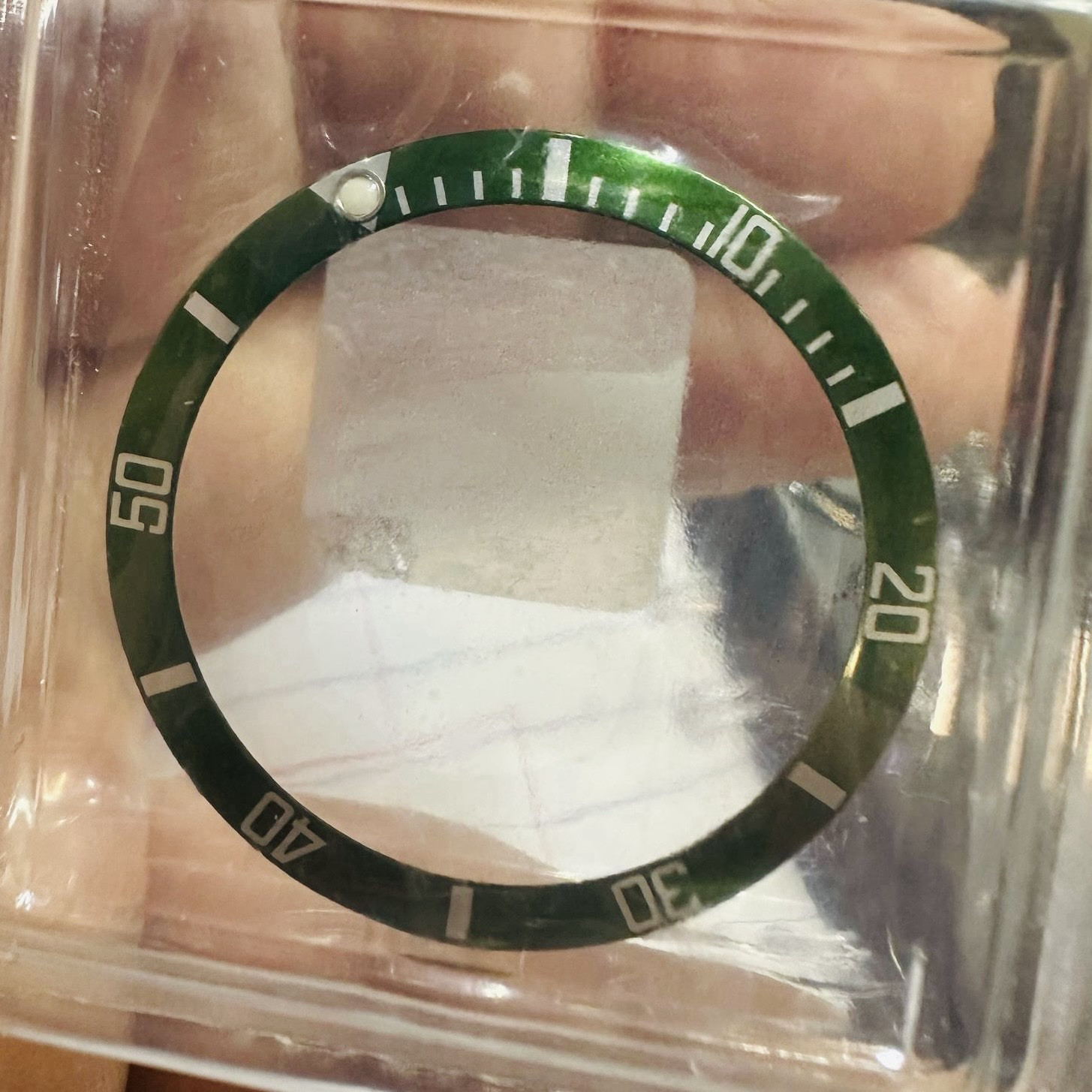 Rolex NOS Green Kermit Insert For Submariner Model Ref 16610 LV
