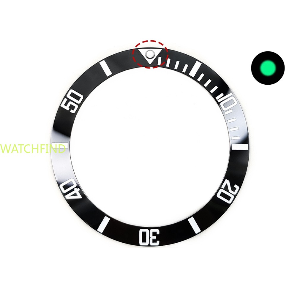 Sloped Blue Ceramic Watch Bezel Insert for MDV-106 106A 107 Watch Diver Sports