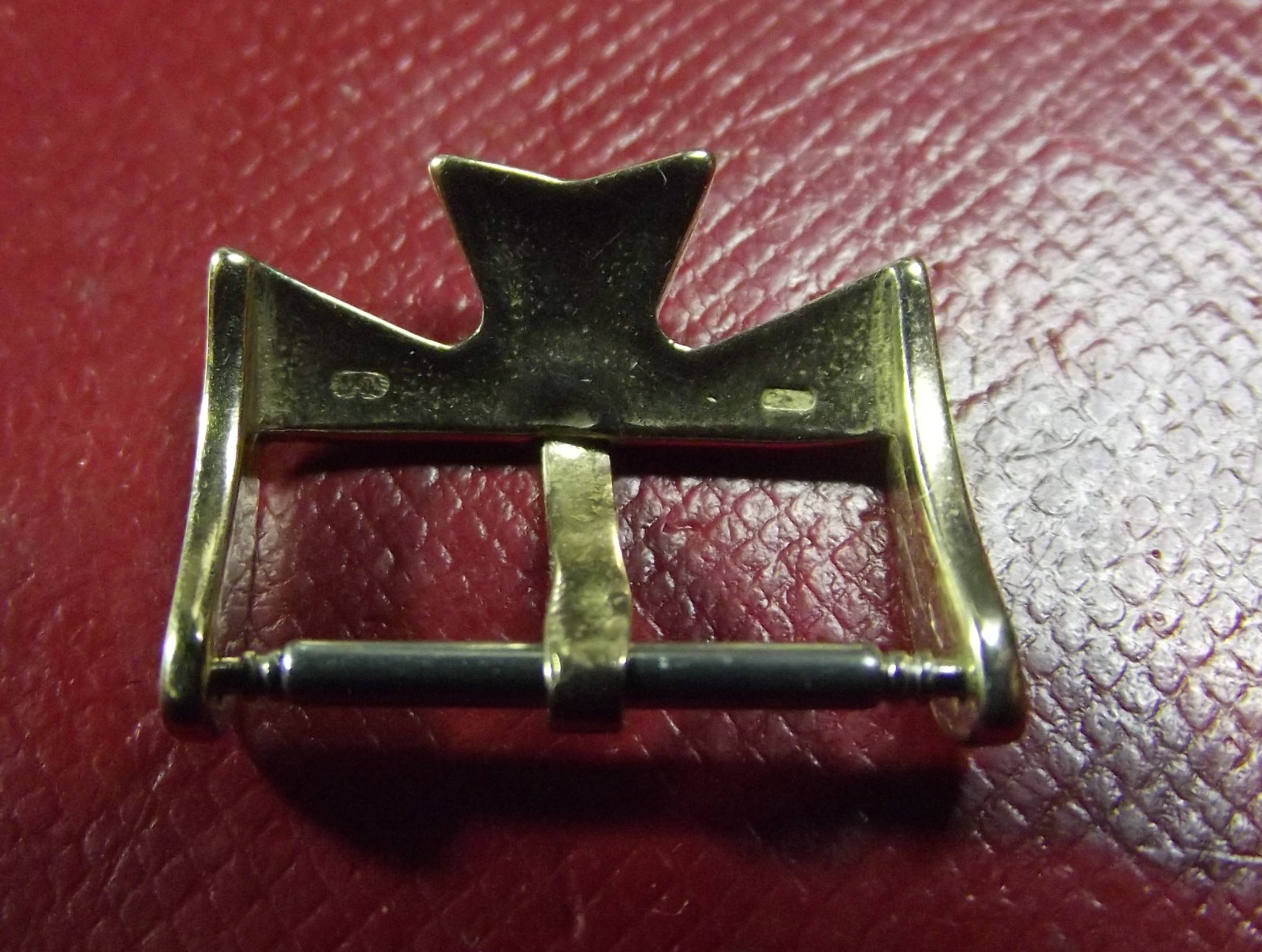 VACHERON CONSTANTIN -YELLOW GOLD COLOR -RARE AUTHENTIC VINTAGE BUCKLE 15mm -SWISS