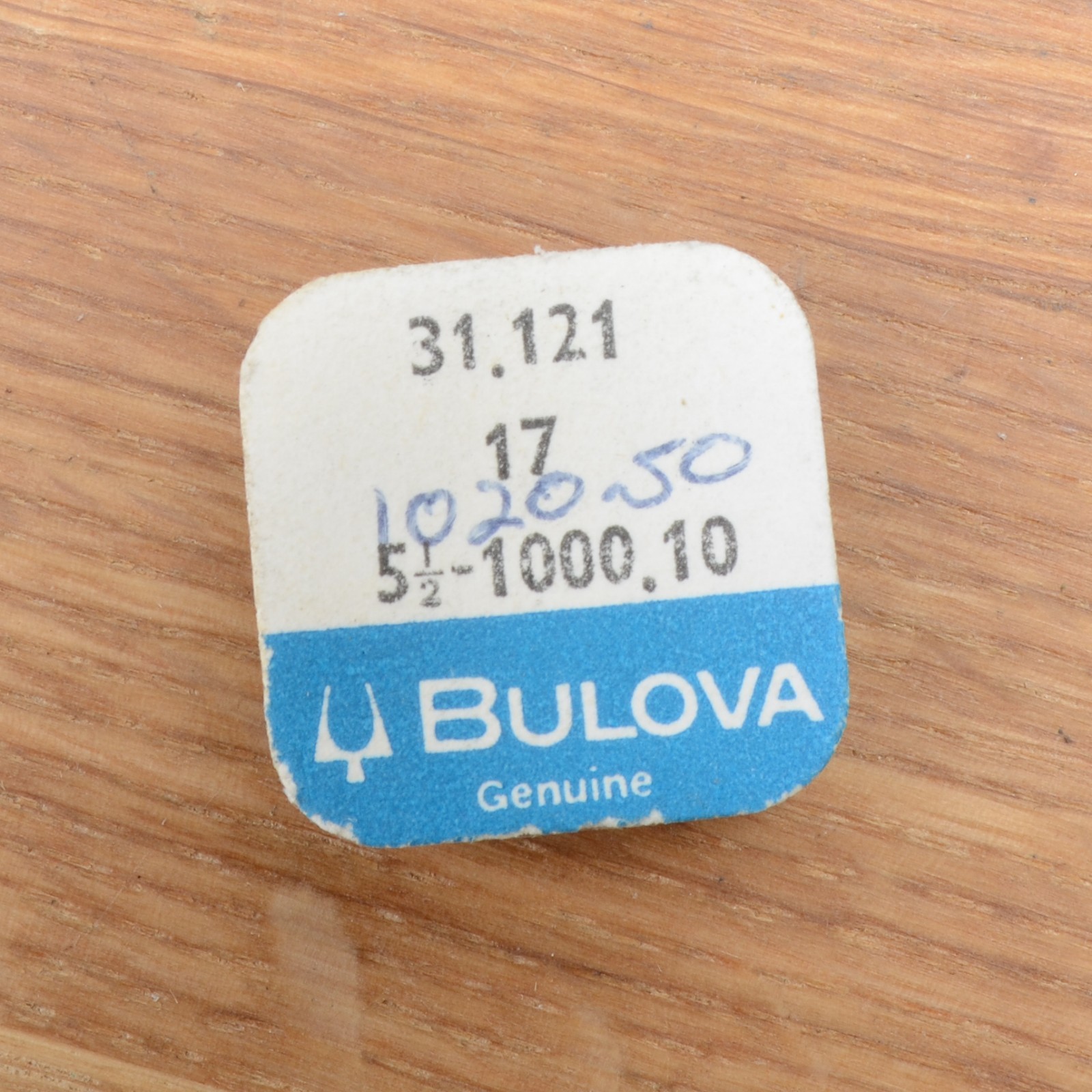 Genuine BULOVA 5 1/2 1000.10 Watch Replacement Part 31.121 New Old Stock