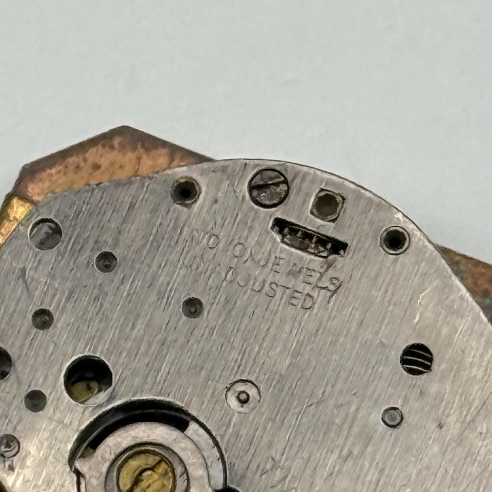 Timex 482 Watch Movement Great Britain 0 Jewel Manual Wind Parts Repair 18.1mm