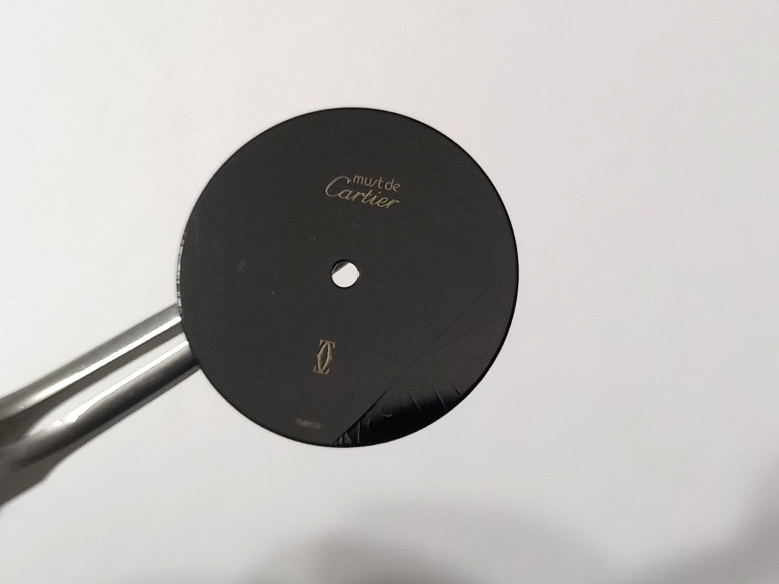 MUST DE CARTIER VERMEIL ROUND BLACK LADIES DIAL 20.5 MM – USED CONDITION