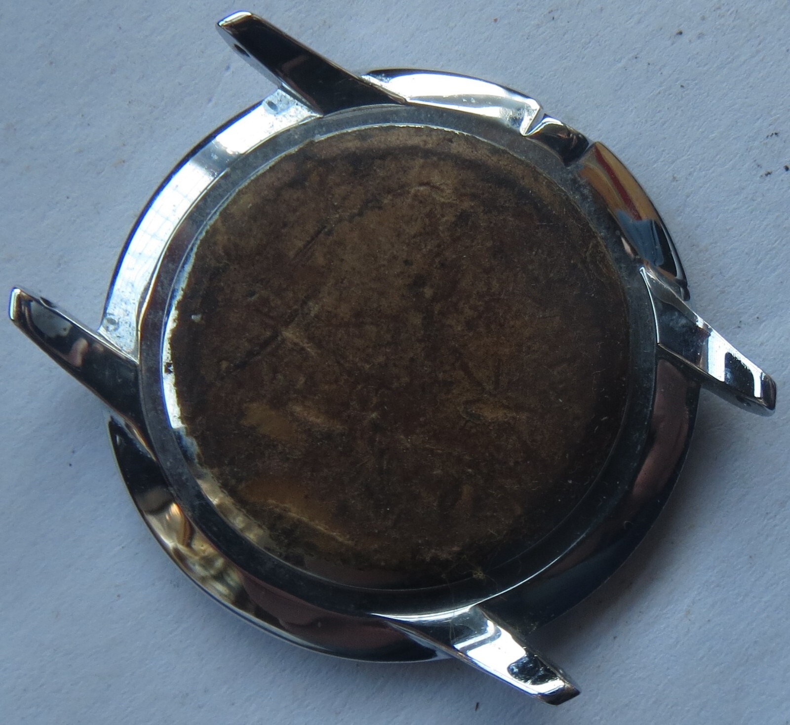 Movado mens wristwatch nickel chromiun case 35 mm. in diameter N.O.S