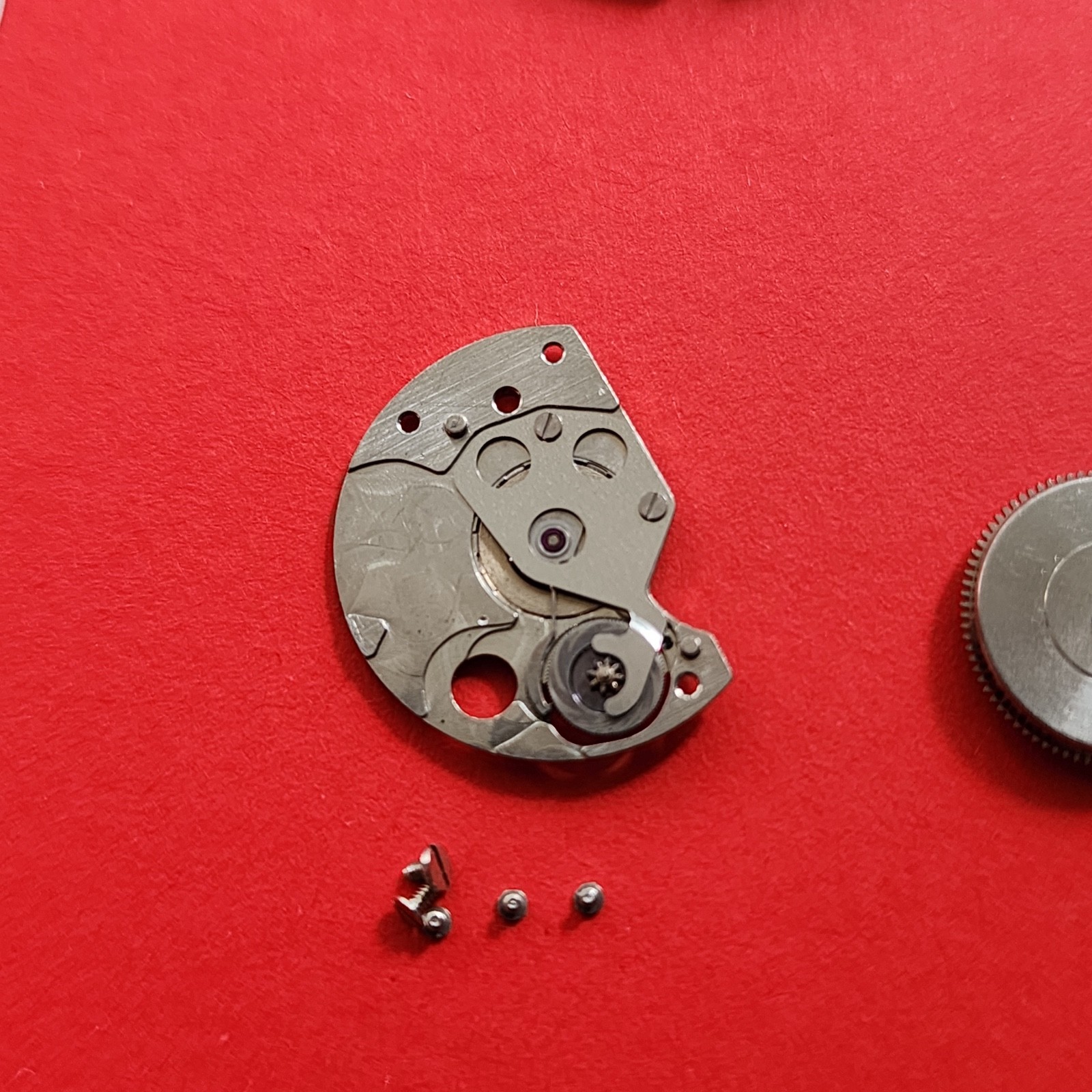 Seiko 6109 Automatic Parts Balance Rotor Crown Hands Blue Dial Watch 6109-8029