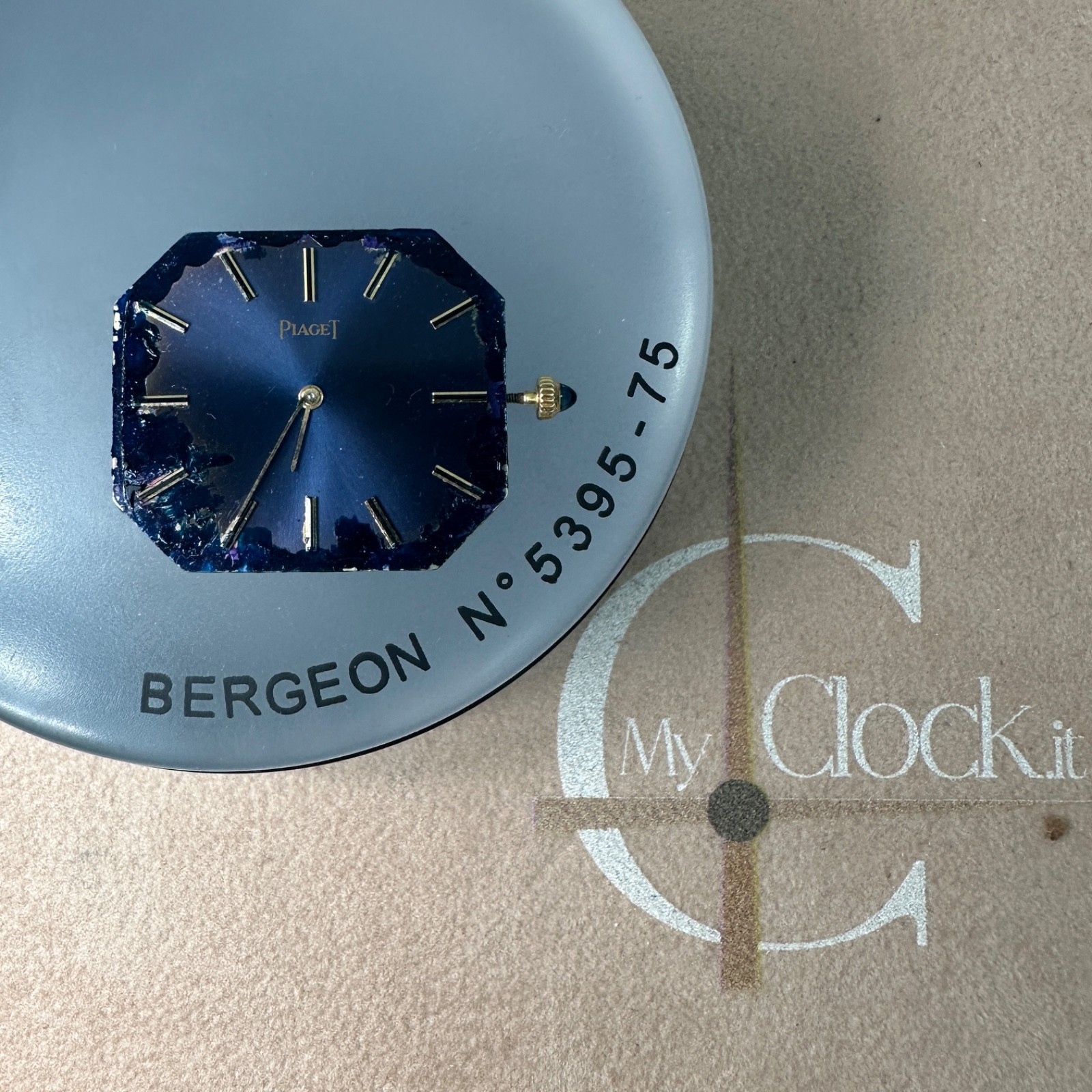 Piaget Watch Movement 9P2 Non Working + Dial Crown Hands Original