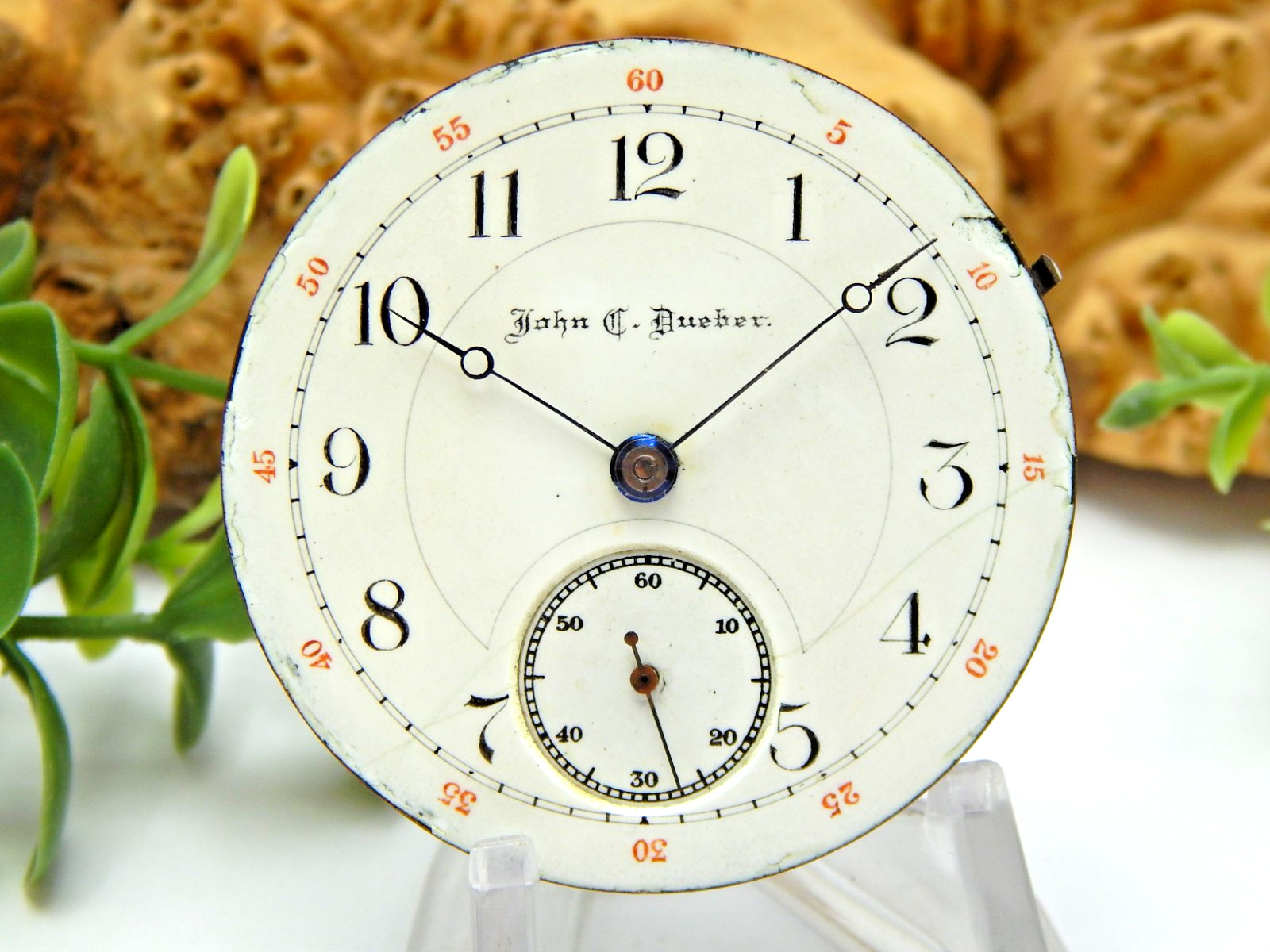 Antique Pocket watch movement John C Dueber M3 18 size 15 jewel open face @ 1890