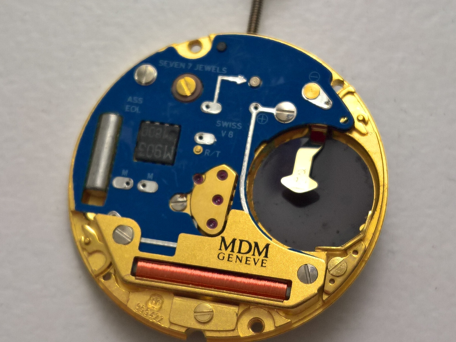 RARE MDM HUBLOT ETA 955.422 QUARTZ WATCH MOVEMENT FOR PARTS RUNNING