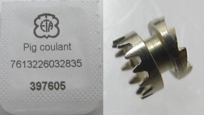 Watch Movement ETA 2892 2892 A2 Part: winding pinion #407 / 397605