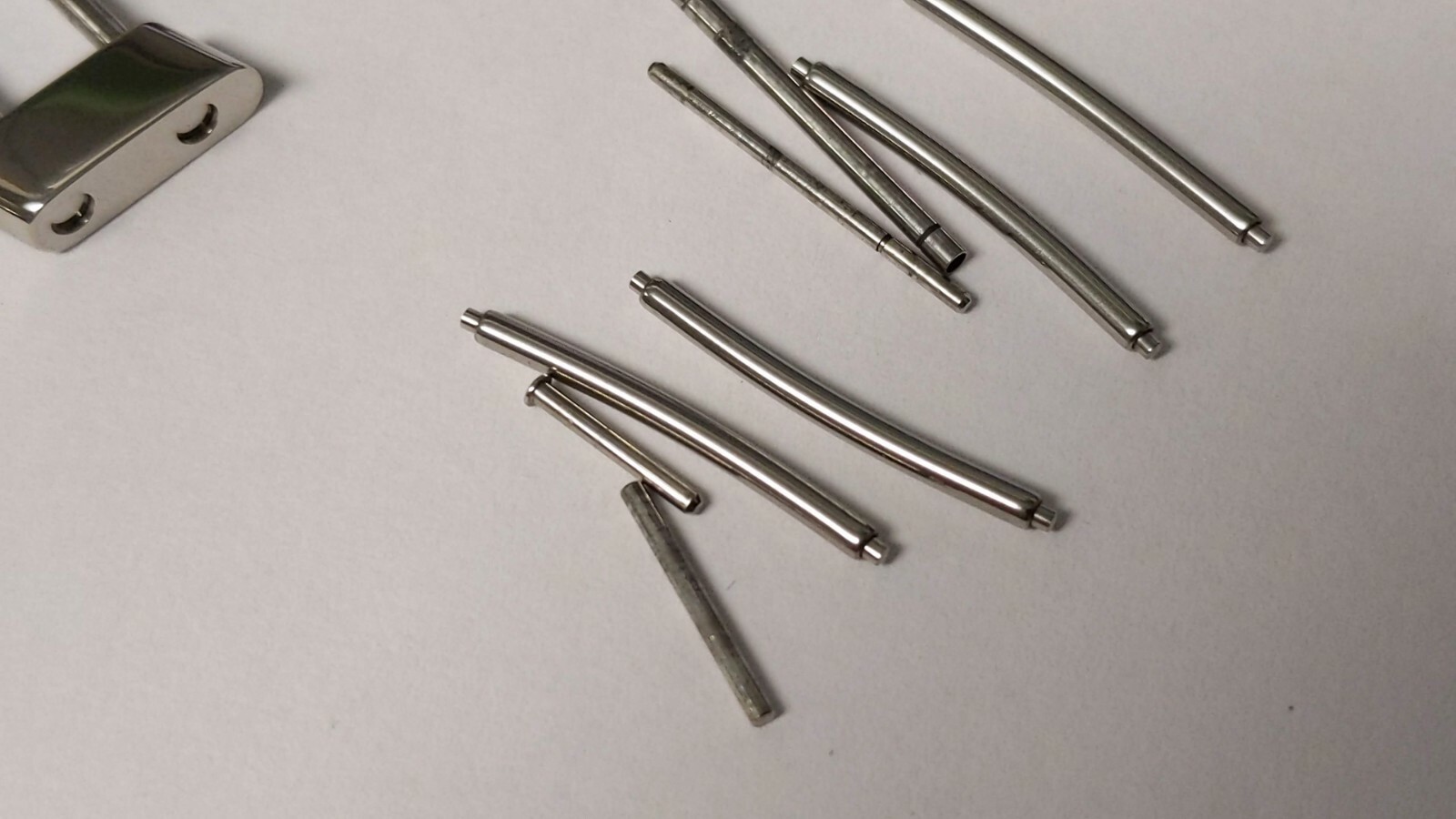 Genuine Breitling watch links 550.101, angled 11mm S/S pre-owned, 3 pieces and p