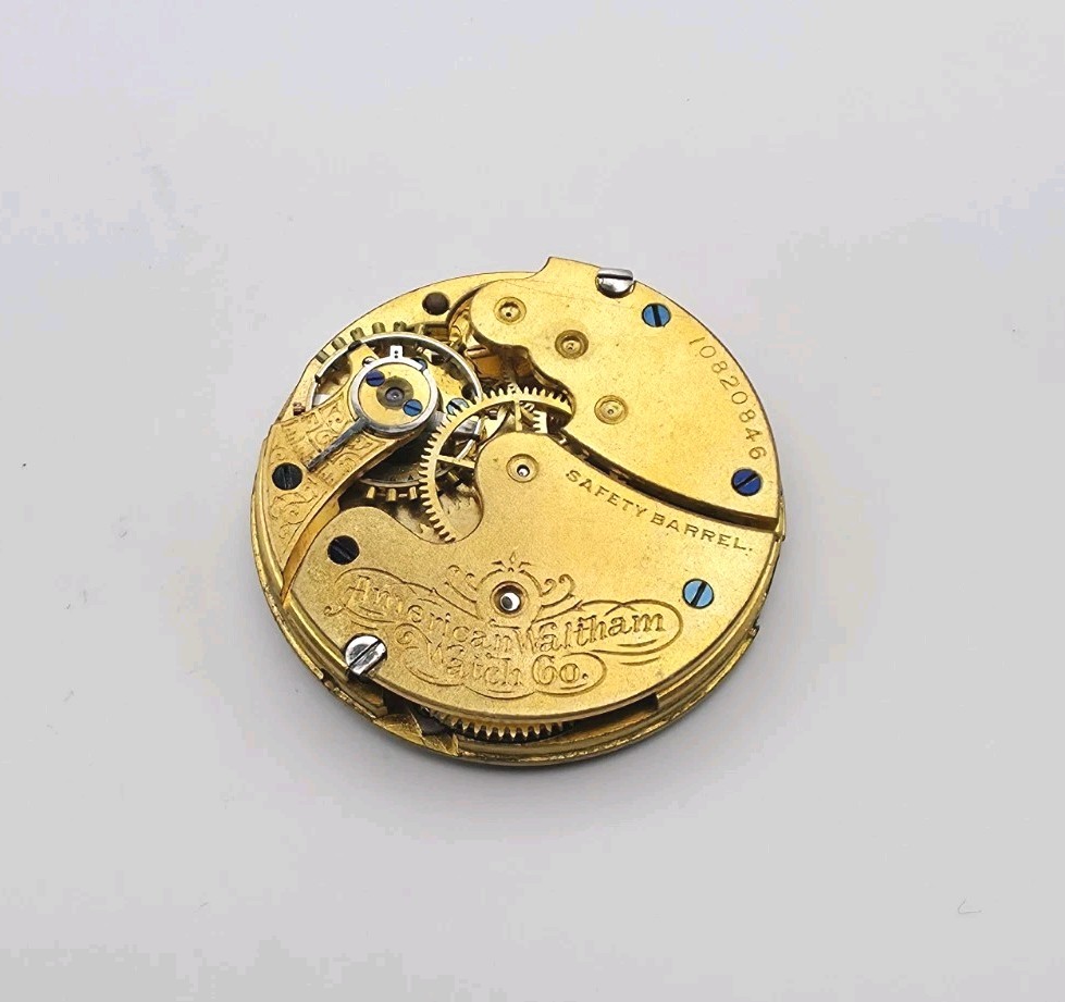1901 Waltham Model 1891 Grade Seaside 7J 0s Pocket Watch Movement For Repair