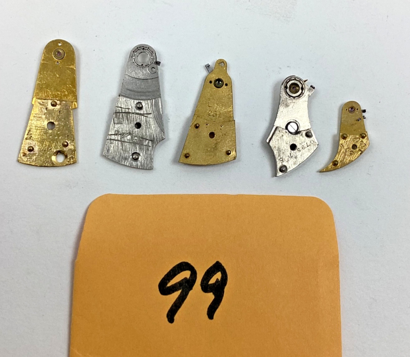Lot of Watchmakers Pocket Watch Balance Cock Bridge Parts Repair Stempunk