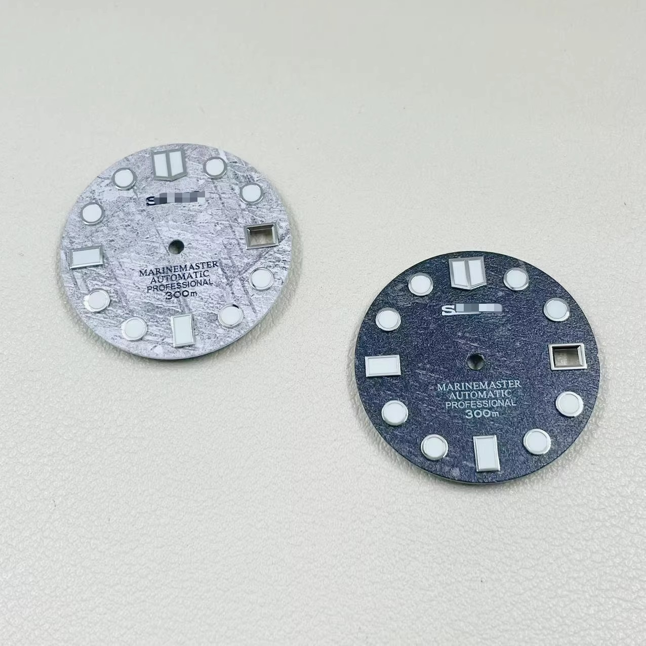 28.5mm Watch Dial Green Luminous For NH35 NH36 Movement Meteorite Pattern