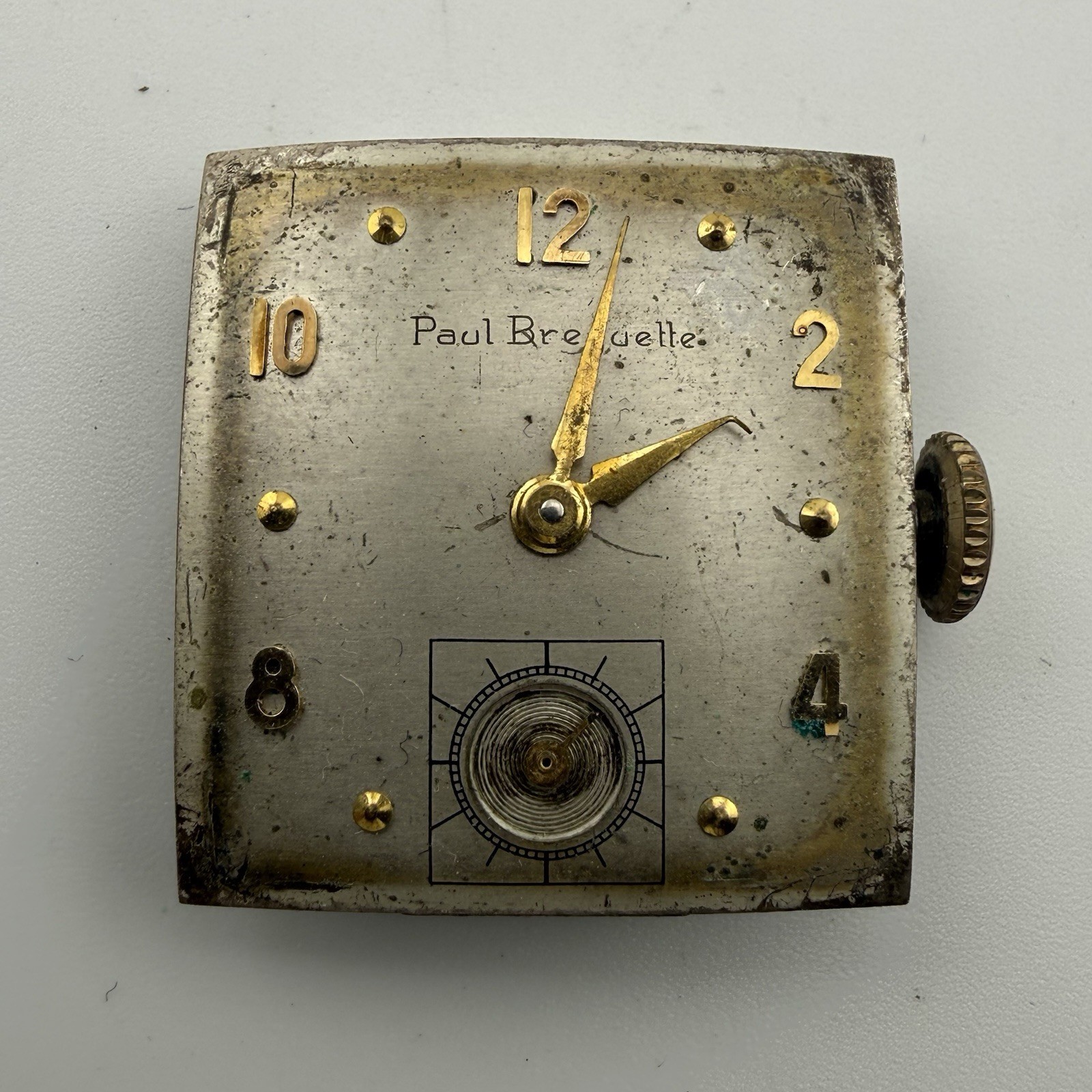 Paul Breguette Watch Movement Running Manual Wind Vintage Parts 18.3mm