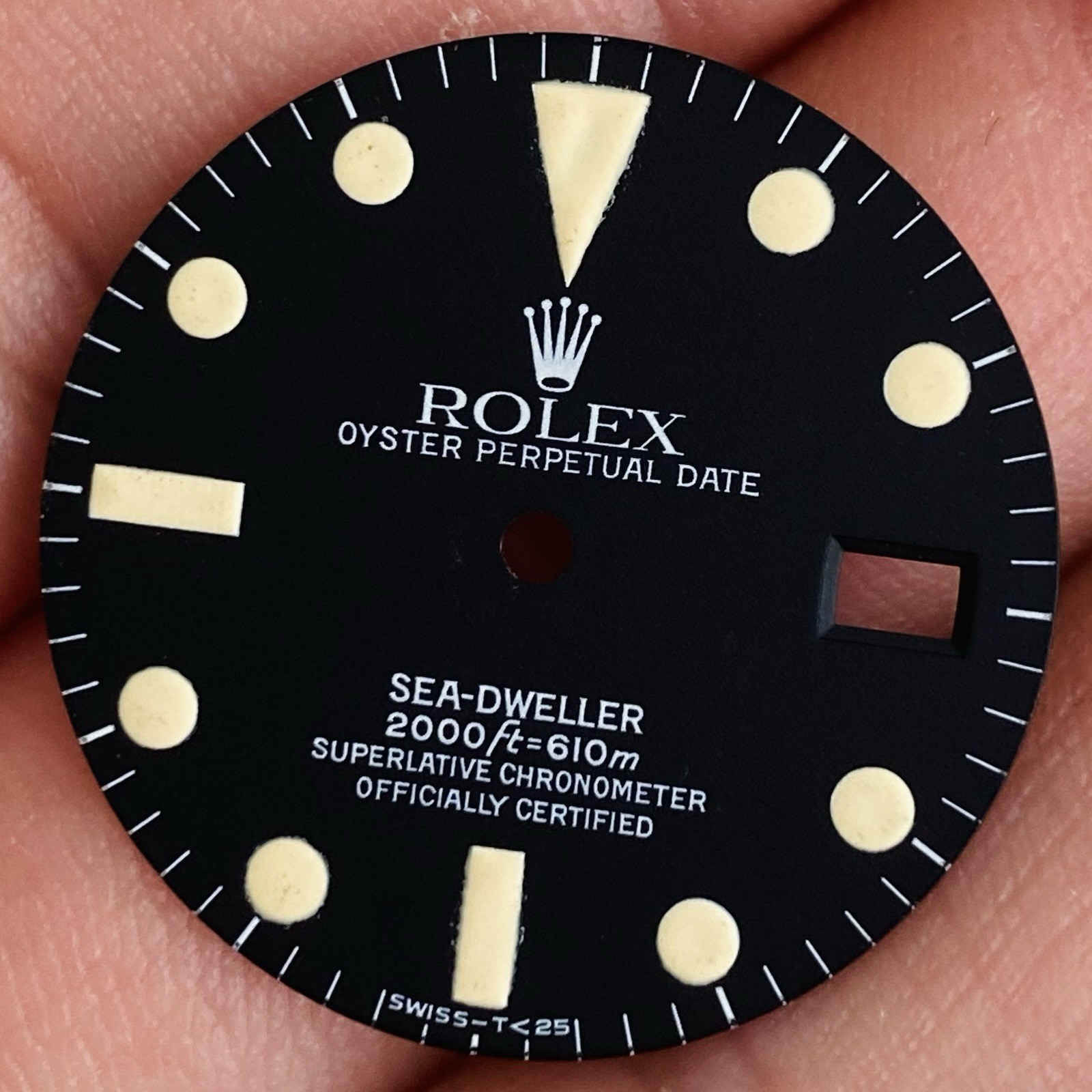 Rolex Service Tritium Dial For Sea-Dweller Model Ref 1665