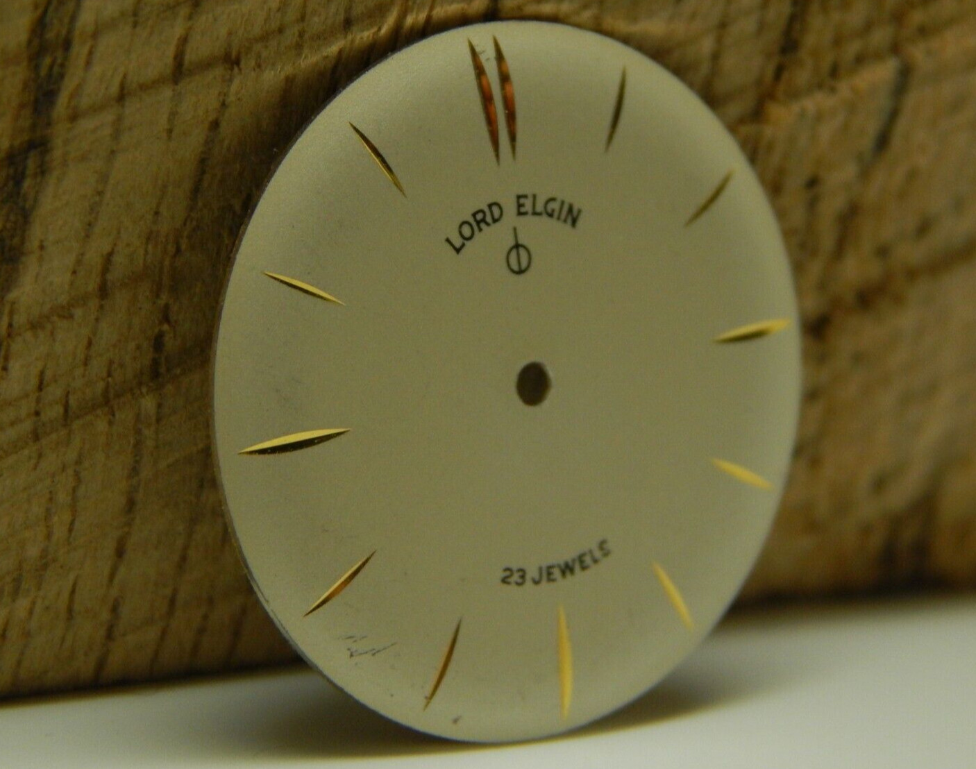 Stunning Lord Elgin 23 Jewels Pearl Watch Dial 26.8mm Diameter NEW OLD STOCK