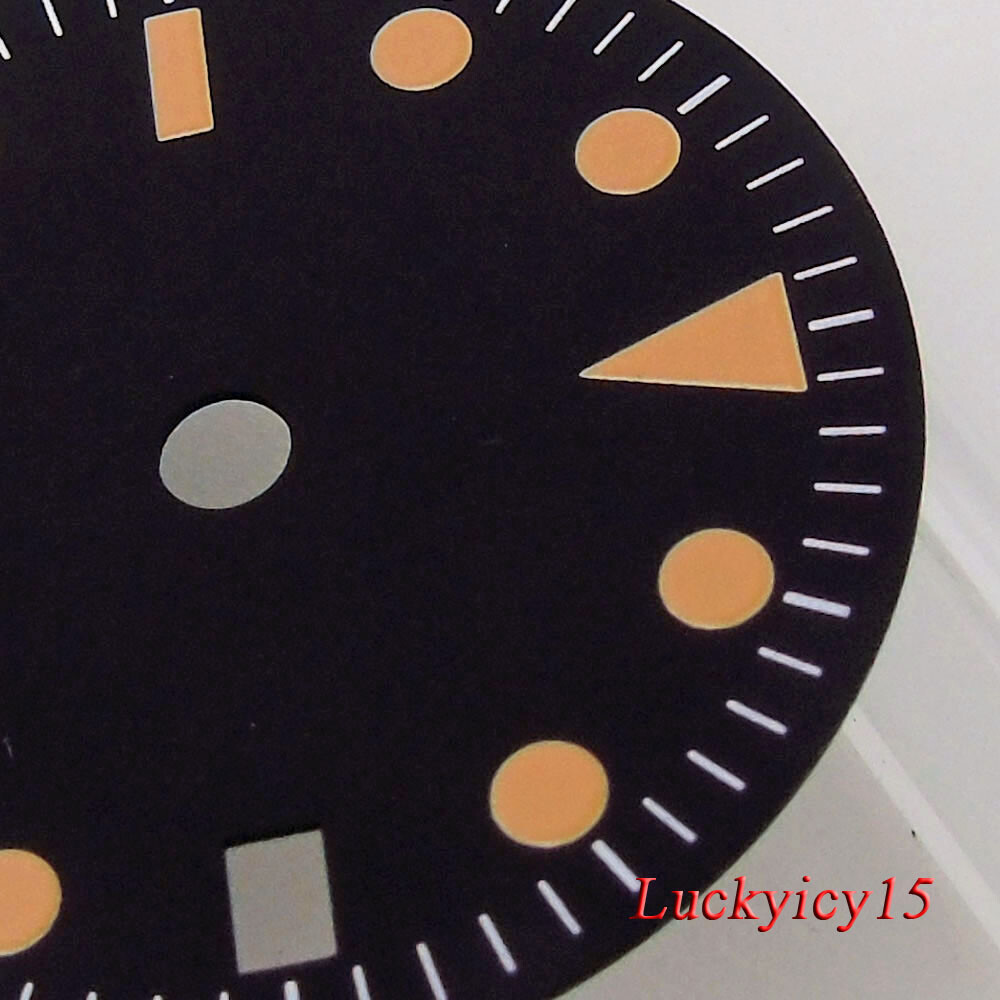 Tandorio 29MM Luminous White Watch Dial Date Fit NH34 NH34A Automatic Mens watch