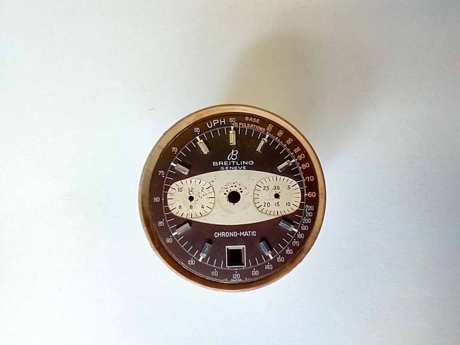 Vintage BREITLING CHRONO-MATIC Caliber 11 watch dial for parts for restoration