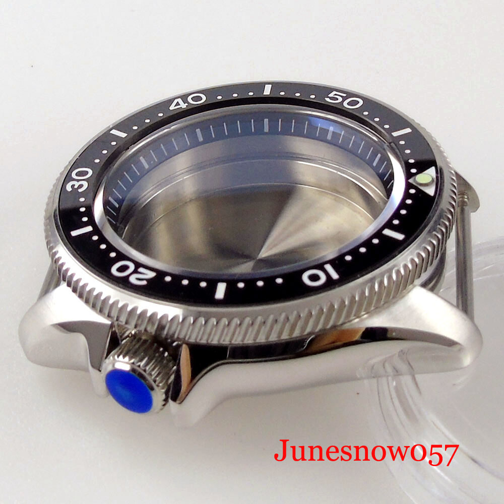 Diving 200M Waterproof Steel 41mm Automatic Watch Case fit NH35A NH36A Sapphire