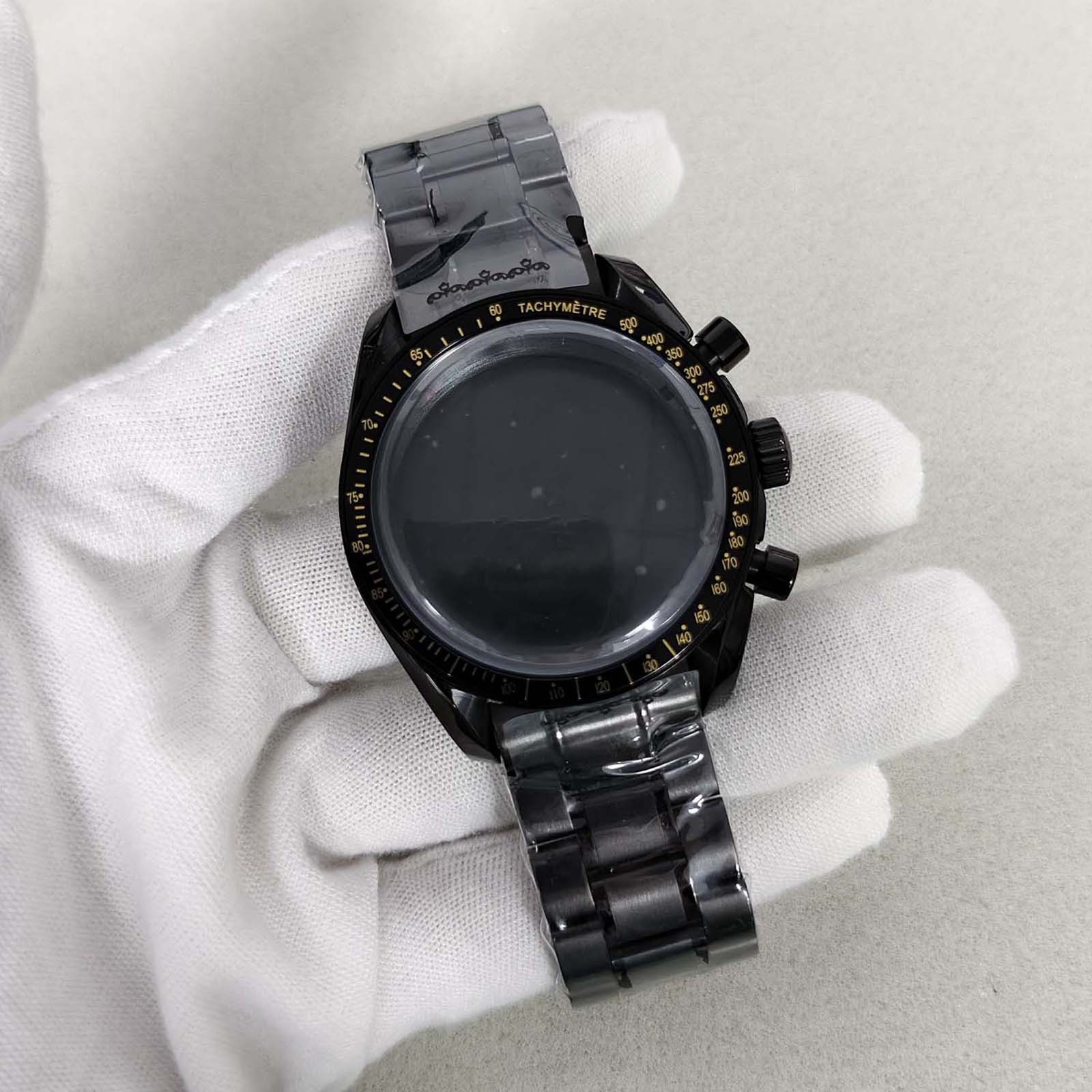 Quartz Watch Stainless Steel Case Mineral Crystal for Japanese VK63 Movement